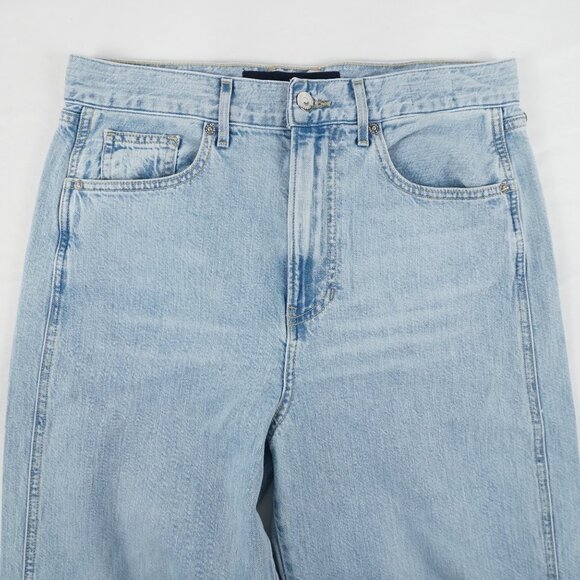 Veronica Beard Taylor Cropped High Rise Wide Jeans in Pale Stone - Size 29 (NWT) - Picture 5 of 13